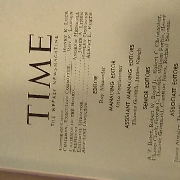 TIME.. 1962.. Cuba..Blas Roca.. 92 pg.. News Mag.. 8.5 x 11.. - Picture 8 of 12